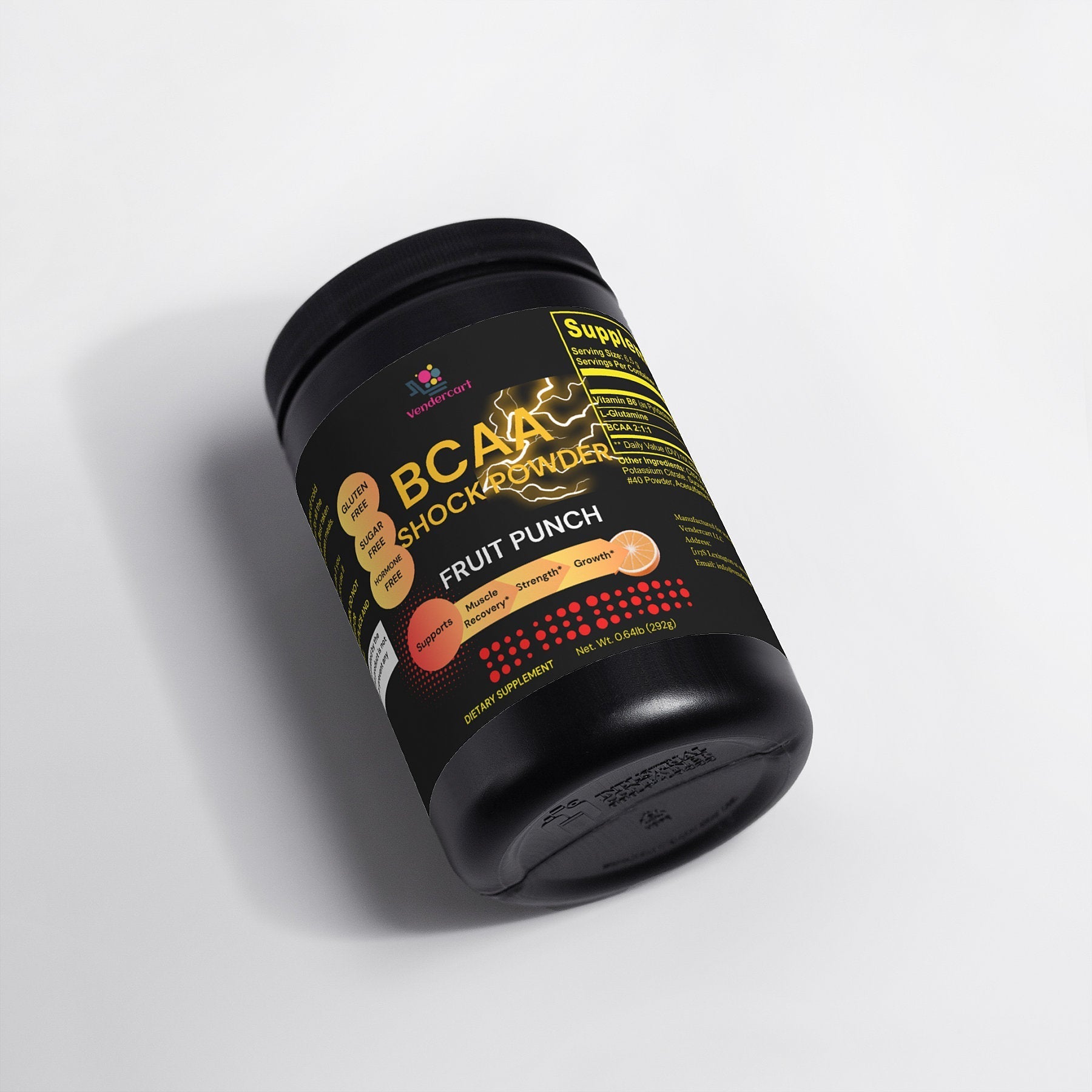 BCAA Shock Powder Fuel Muscle Growth, Enhance Recovery Boost Performance - Kanetic