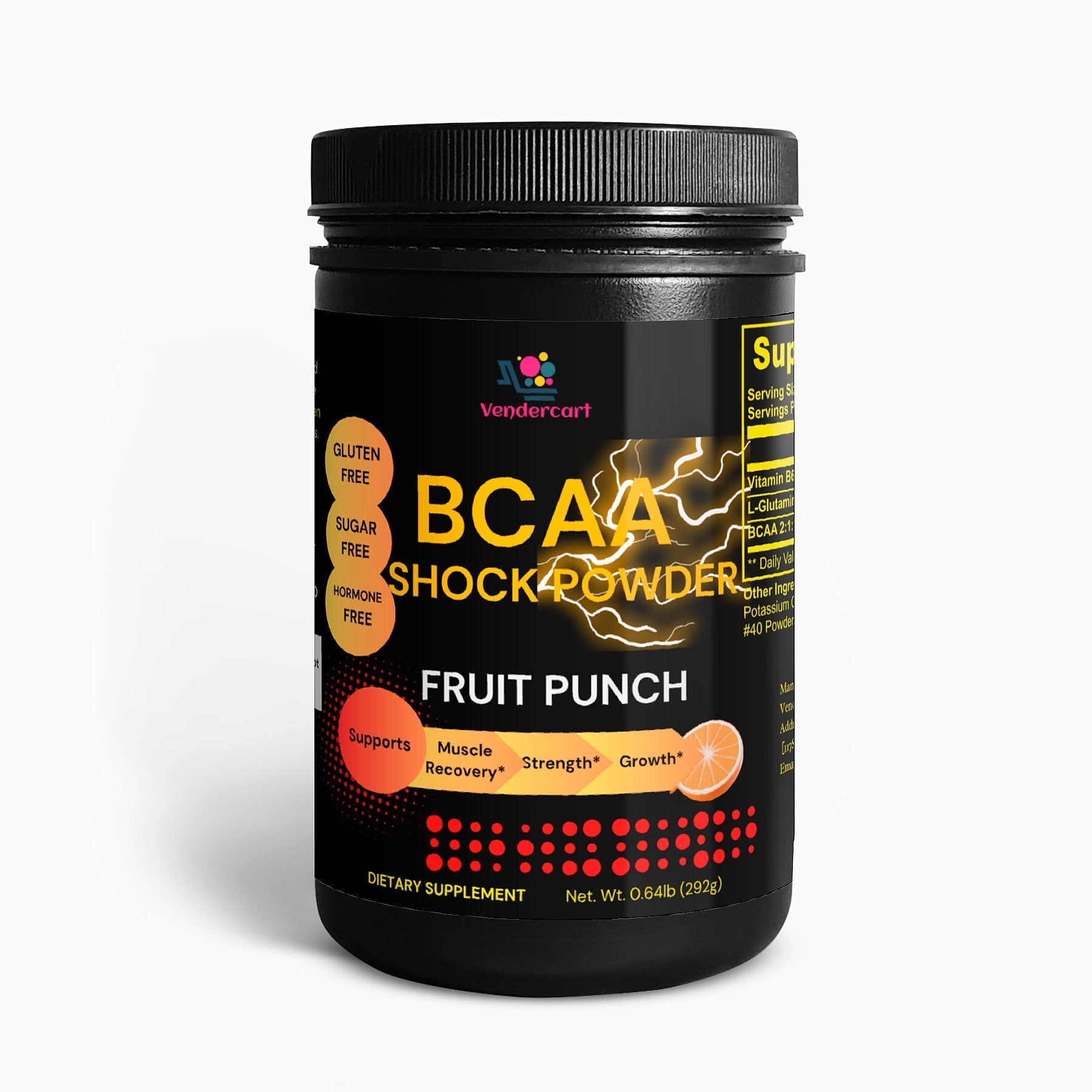 BCAA Shock Powder Fuel Muscle Growth, Enhance Recovery Boost Performance - Kanetic