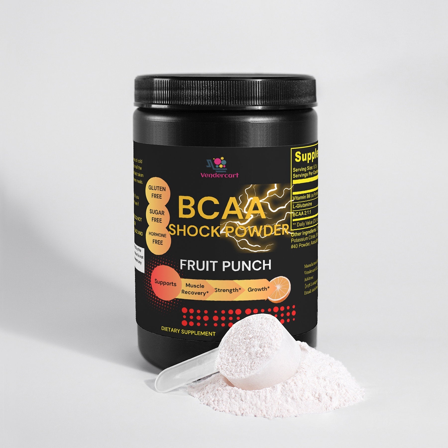BCAA Shock Powder Fuel Muscle Growth, Enhance Recovery Boost Performance - Kanetic